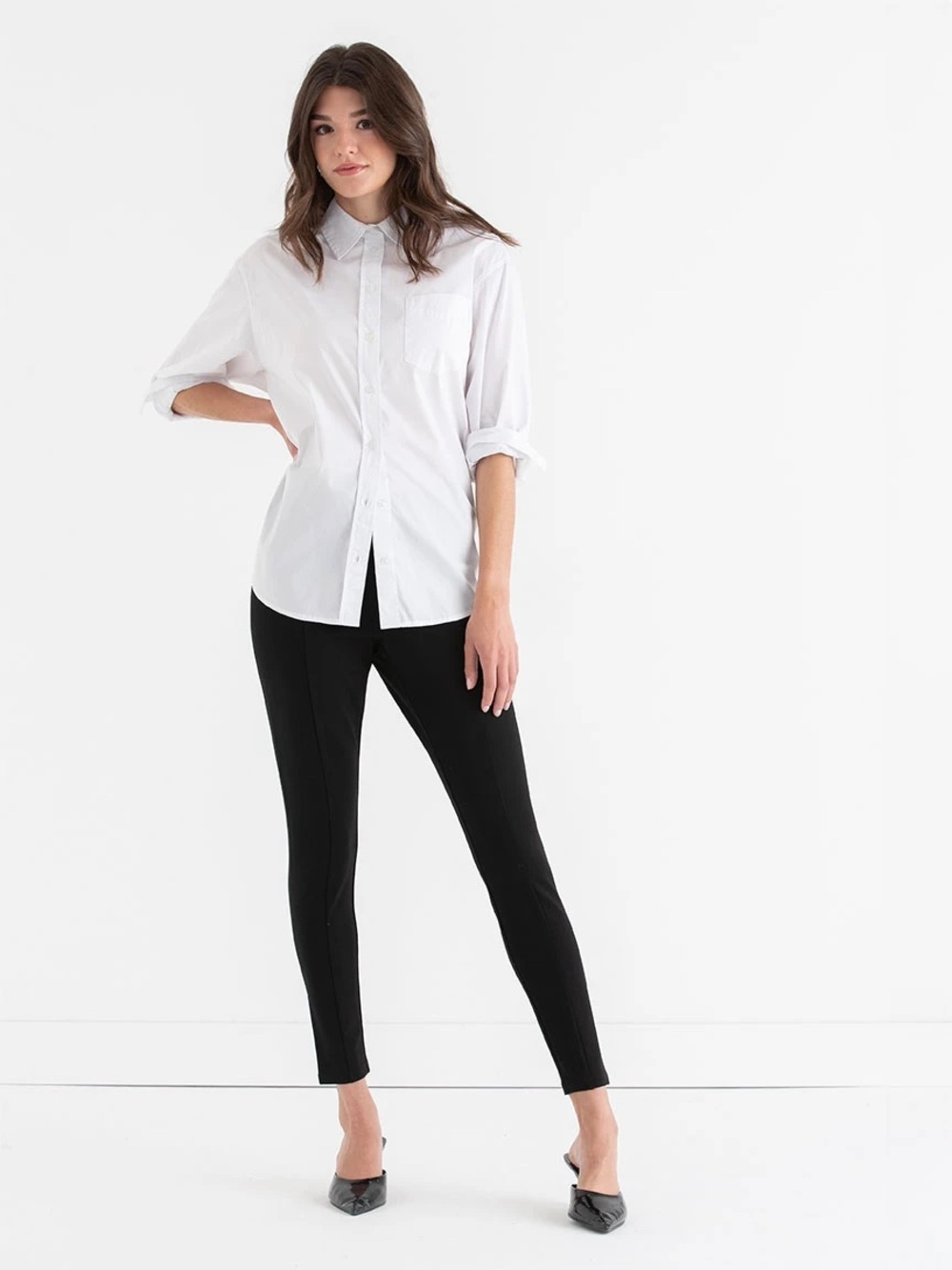 Women's Black Slim Pants Y2K